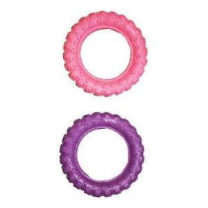 Hračka pes Pneumatika plávacia Vanilková malá SP