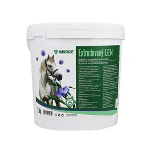 Mikrop Extrudovaný ľan pre kone kýblik 2kg