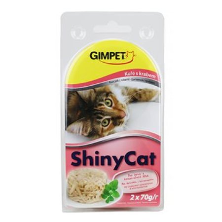 Gimpet mačka konz. ShinyCat kura/krab 2x70g