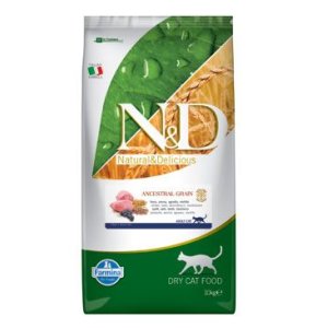 N&D Low Grain CAT Adult Lamb & Blueberry 10kg