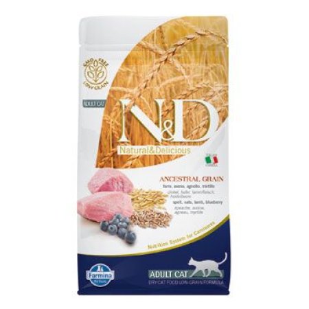 N&D Low Grain CAT Adult Lamb & Blueberry 1,5kg