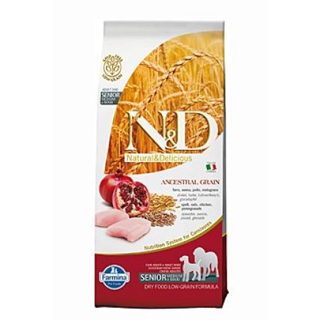 N&D Low Grain DOG Senior M/L Chicken&Pomeger 12kg