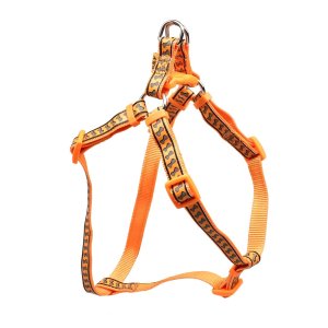 PROFIZOO Kšírky č.5-6, popruhový reflexný KOSTIČKY (25mm) oranžová