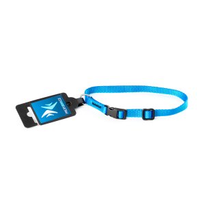 PROFIZOO Obojok popruh JEDNOBAREVNÝ (10mm x 26-35cm) modrá