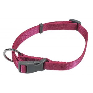 PROFIZOO Obojok popruh JEDNOBAREVNÝ (15mm x 30-50cm) ružová