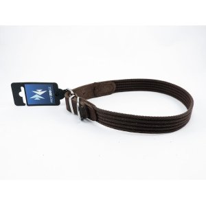 PROFIZOO Obojok bavlna (25mm x 55cm) hnedá