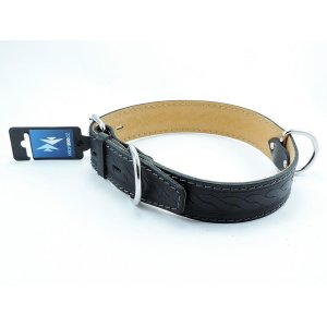 PROFIZOO Obojok HERRY zdobený vlisom (40mm x 70cm) čierna