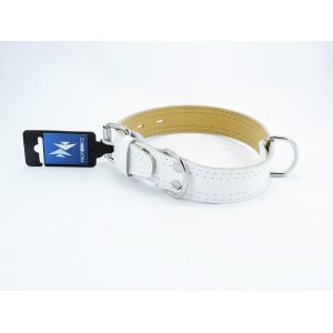 PROFIZOO Obojok HERRY obšitý (35mm x 55cm) biela