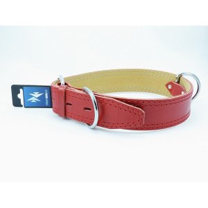 PROFIZOO Obojok HERRY obšitý (45mm x 75cm) červená