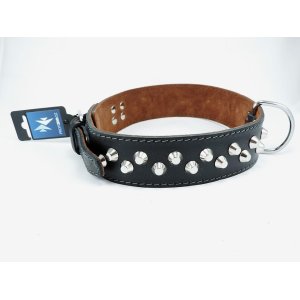 PROFIZOO Obojok MOLOSS, kužeľa 2ř. (50mm x 70cm) čierna