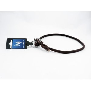 PROFIZOO Obojok sťahovací - guľatá koža (8mm x 55cm) hnedá