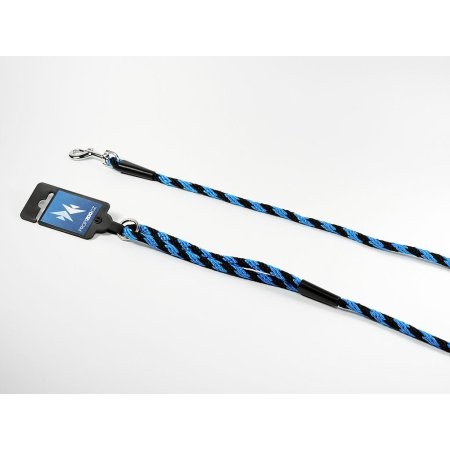 PROFIZOO Vodítko lano ŠPIRÁLA (6mm x 150cm) čierno-modrá