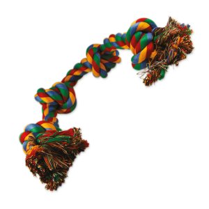 Uzol DOG FANTASY bavlnený farebný 4 knôty 60 cm