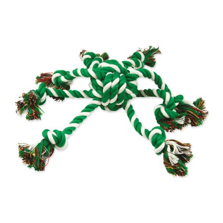 Preťahovadlo DOG FANTASY chobotnice zeleno-biela 45 cm