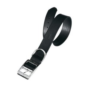 Obojok kožený NATURAL G 53cm x 25mm tmavý FP 1ks