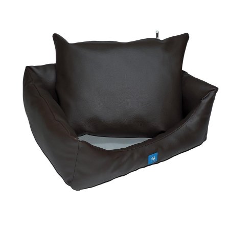 PROFIZOO Pelech Sofa Skai 120 hnedá/hnedá (skai)