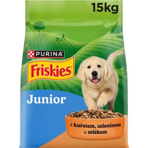 Friskies Junior s kuraťom, mliekom a zeleninou 15 kg