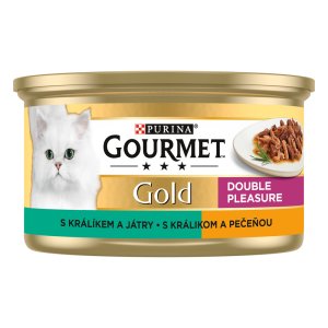 Gourmet Gold s králikom a pečeňou 85 g