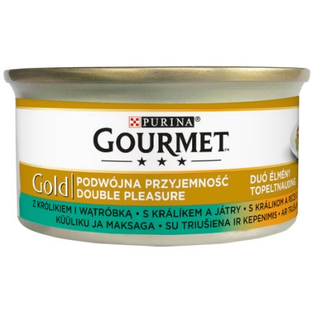 Gourmet Gold s králikom a pečeňou 85 g