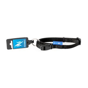 PROFIZOO Obojok popruh JEDNOBAREVNÝ (15mm x 30-50cm) čierna
