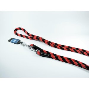 PROFIZOO Vodítko prepínacie lano ŠPIRÁLA (14mm x 240cm) čierno-červená