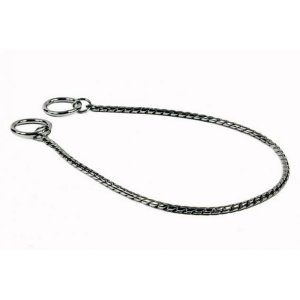 PROFIZOO Obojok sťahovací SNAKE (2,0mm x 20cm) strieborná