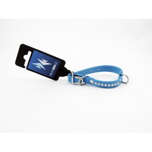 PROFIZOO Obojok štrasový (10mm x 35cm) modrá