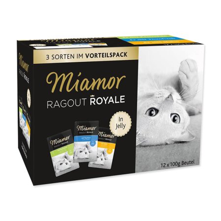 Kapsičky MIAMOR Ragout Royale multipack kura, tuniak, králik v želé 1200g