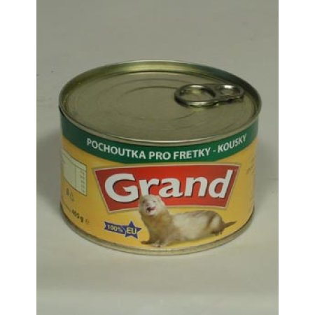 GRAND Pochúťka pre fretky - kúsky 405 g