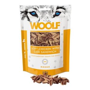 WOOLF pochúťka Soft Chicken with Cod Sandwich 100g