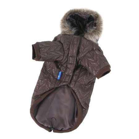 PROFIZOO Bunda prešívaná hnedá - XS