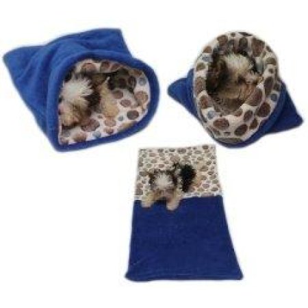 Pelech pre šteniatka/mačiatka - modré/hnedé kolieska