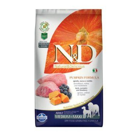 N&D Pumpkin Adult M/L Lamb & Blueberry 2,5kg