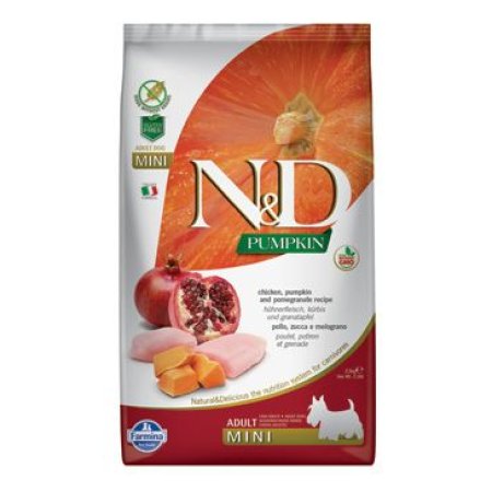N&D Pumpkin Adult Mini Chicken&Pomegranate 800g