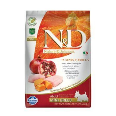 N&D Pumpkin Adult Mini Chicken&Pomegranate 7kg
