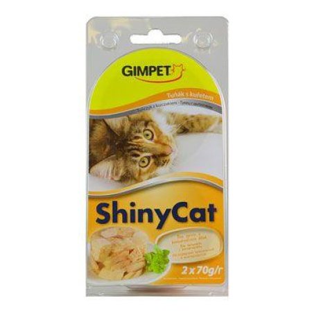 Gimpet mačka konz. ShinyCat tuňak/kurča 2x70g