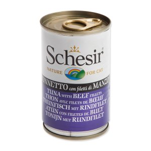 Konzerva SCHESIR Cat tuniak + hovädzie 140g