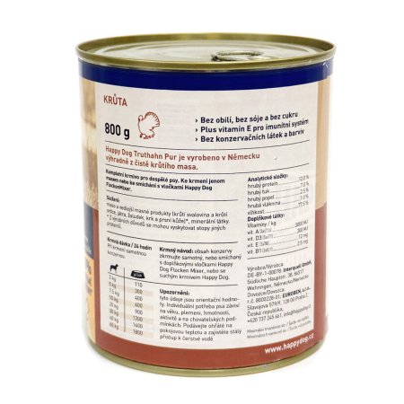 Happy Dog Truthahn Pur 800 g