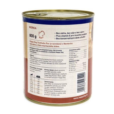 Happy Dog Truthahn Pur 800 g