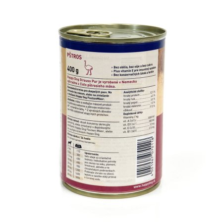 Happy Dog Strauß Pur 400 g