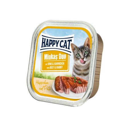 Happy Cat Duo Menu - Rind & Kaninchen 100 g