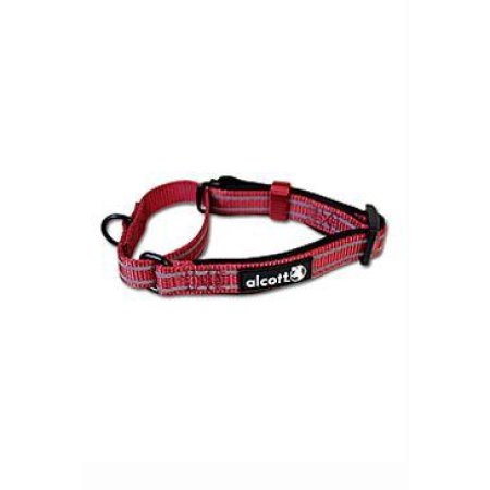 Alcott martingale reflexný obojok pre psov červený, veľkosť M