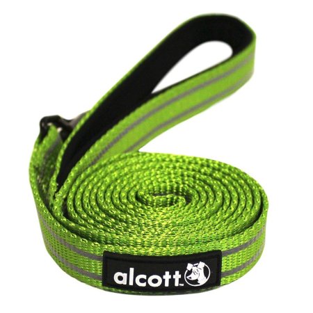 Alcott reflexné vodítko pre psov zelené, veľkosť S