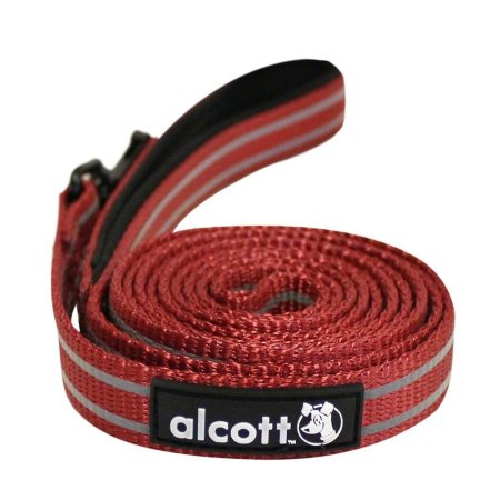 Alcott reflexné vodítko pre psov červené, veľkosť S