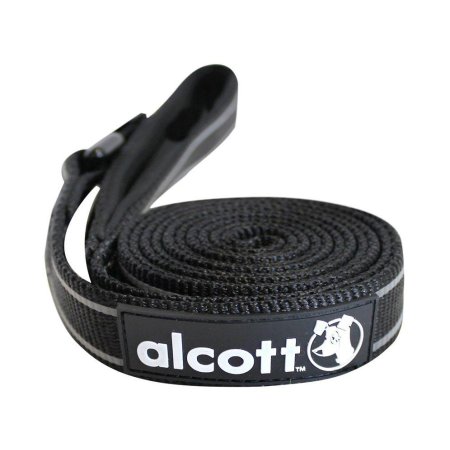 Alcott reflexné vodítko pre psov čiernej, veľkosť S