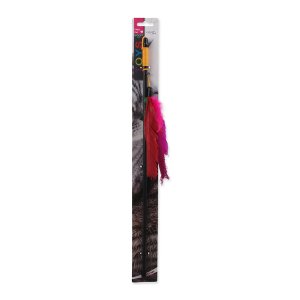 Hračka MAGIC CAT prút s perím 45 cm