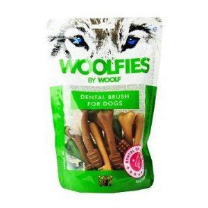 Pochúťka dentálna Woolfies Dental Brush S 200g