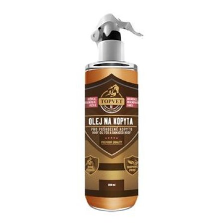 Topvet Olej na kopytá - pre poškodené kopyto 250ml
