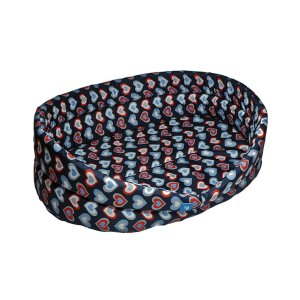 PROFIZOO Odolný Pelech Standard 50 vzor červená srdiečka (Spylon)