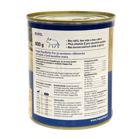 Happy Dog Büffel Pur 800 g